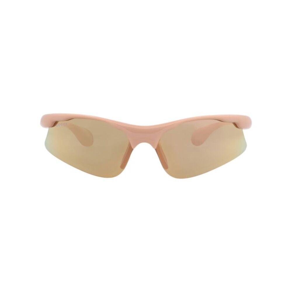 Gucci Shield-Frame Injection Sunglasses Pink Mens